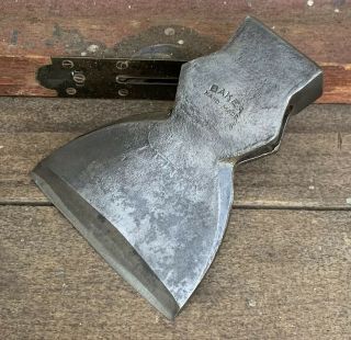 Vintage Baker Hand Made Hewing Axe Head Timber Framing Bushcraft Tool