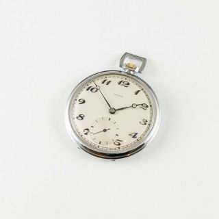 Antique Vintage Art Deco Pocket Watch Invar Eta Cal.  953