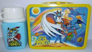 1979 Vintage Battle Of The Planets Metal Lunch Box And Thermos