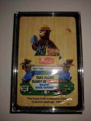 1997 Collectible Smokey The Bear,  Coca Cola Collectors Club Cards Colorado