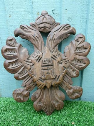 19thc Gothic,  Heraldic Carving With Winged Gargoyles,  Castle Other C1890s
