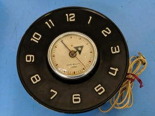 Vintage General Electric Clock Electric Model 2h101 Usa Telechron 10 "
