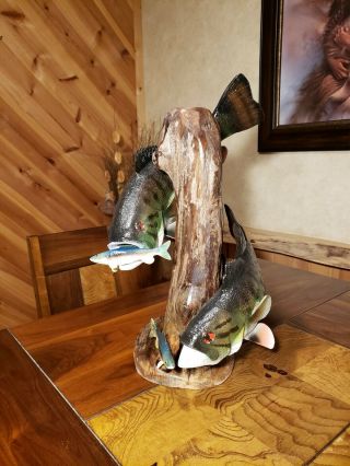 Smallmouth Bass Wood Carving Fish Taxidermy Fish Decoy Duck Decoy Casey Edwards
