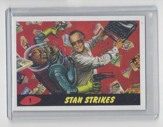 Stan Lee & Mars Attacks 2013 Topps Comikaze Expo Exclusive 1 " Stan Strikes " Ssp