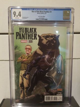 Rise Of The Black Panther 1 Stan Lee Box Variant Marvel Comic 3/18 Cgc 9.  4 Nm