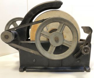 Vintage 10 " Wet Stone Grinder Slow - Speed Sharpening Wheel