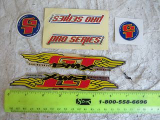 Gt Mini Micro Team Pro Series Jr Decals Bmx Racing Stickers Bicycle Vintage Nos