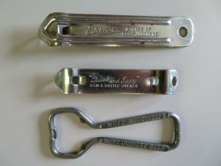 3 Vintage Bottle/can Openers – Metz,  Edelweiss,  Quick & Easy