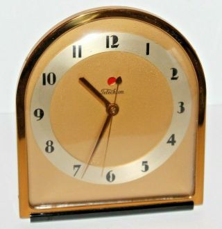 Vintage Warren Telechron Model 4f67 Art Deco Style Electronic Clock