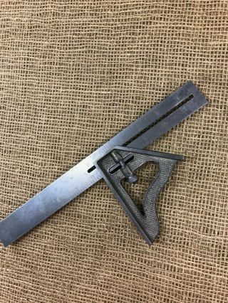 Vintage Stanley Sweetheart No.  21 - 12 " Combination Square - 1 - 23 - 17 Patent