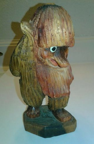 Vintage Authentic Henning Folklore Hand Carved Wood Troll.