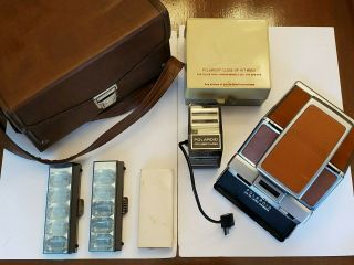 Vintage Polaroid Sx - 70 Land Camera W/ Case,  Close - Up Kit 563,  Accessories,  Etc.