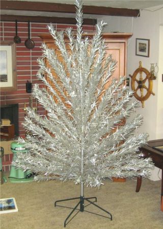 1959 Vintage Peco Aluminum Christmas Tree - 7 Ft.  106 Branches - Model No.  27