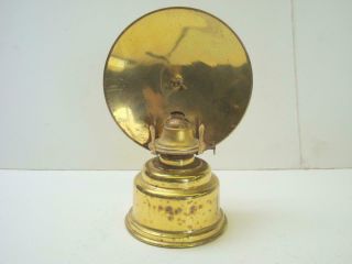 Antique Hornet Brass Reflector Oil Lamp England - Hand Held Or Wall Mount Ready