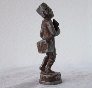 German 1930 Tin Metal Figure Newsboy With Newspaper Antq E.  Dragsted