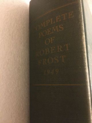 Robert Frost Signed Book “Complete Poems Of Robert Frost” Author/Poet 3