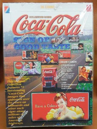 Coca Cola Factory Box Collector Cards Collect A Card 1996 36 Packs