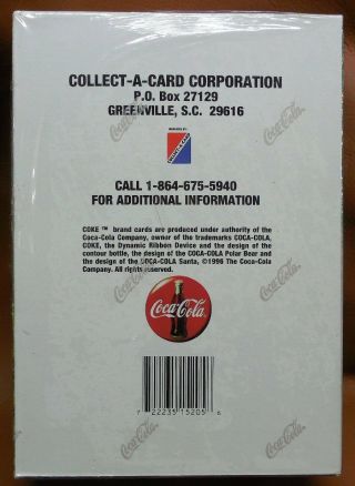 Coca Cola Factory Box Collector Cards Collect A Card 1996 36 Packs 2