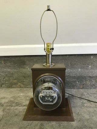 Vintage Westinghouse Electric Meter Lamp Meter Turns Very Cool