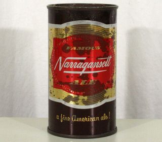 Narragansett Ale Flat Top Beer Can Cranston Rhode Island Ri Narry Gansett 1950 