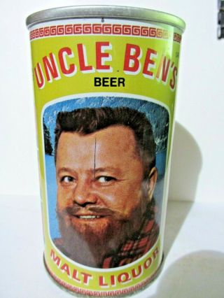 Uncle Ben`s Malt Liquor Canadian Wide Seam Steel Beer Can - [read Description] -