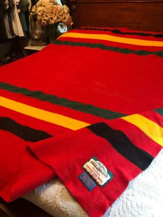 Vintage Pendleton Rainier National Park Series Wool Blanket