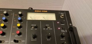 Vintage Optimus Radioshack SSM - 1750 4 Channel Stereo Sound Mixer w/ sound effect 2