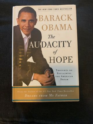 Barack Obama Audacity Of Hope Signed Hardcover Book