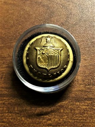 Civil War York State Seal Coat Button " Extra Quality " Ny220c8