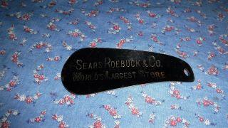 Old Sears Roebuck & Co.  World ' Largest Store Shoe Horn 4 3/16 