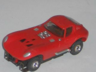 Vintage Aurora Tjet 1403 Red Cheetah Body Is N/o/s Runs Rare Ho Slot Car
