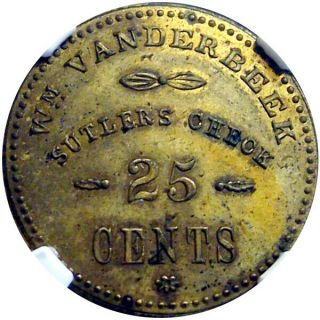 158th York Volunteers Civil War Soldiers Sutler Token Vanderbeek R9 Ngc