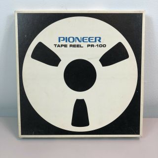 Vintage Pioneer Pr - 100 Metal Empty Take Up Reel 10 " Tape Reel To Japan