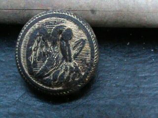 Civil War Confederate Louisiana State Seal Rare Cuff Button Dug Sc Pelican/baby