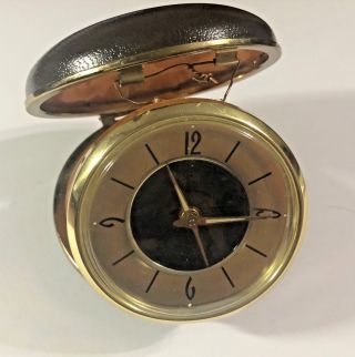 Rare Vintage Elgin World Time Travel Alarm Clock