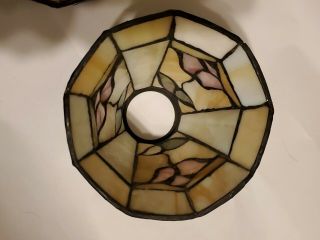 (3) STAINED GLASS LIGHT SHADE CEILING FAN CHANDELIER WALL SCONCE ART CRAFT STYLE 3