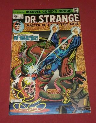 Doctor Strange 1 Vf 8.  0 Signed Stan Lee 1st Appearance Of Silver Dagger L@@k
