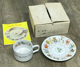 The Taltos Fortune Telling Teacup & Saucer Joh Anton Ironstone Vintage Nos 1970s