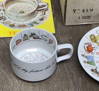 The Taltos Fortune Telling Teacup & Saucer Joh Anton IronStone Vintage NOS 1970s 3