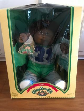 1984 Cabbage Patch Kids Coleco Boy African American Fuzzy Hair
