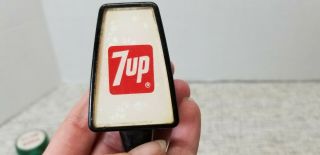 VINTAGE RED 7UP 7 - UP SODA FOUNTAIN MACHINE PULL TAB HANDLE 3