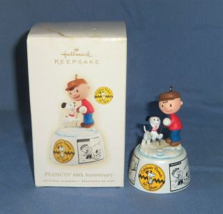 2009 Hallmark Peanuts 60th Anniversary Christmas Ornament Charlie Brown