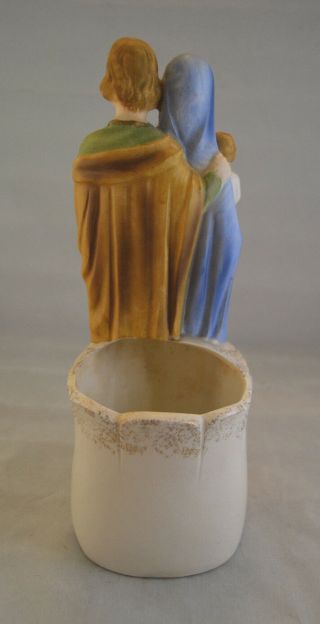 Vintage Holy Family Planter - Mary,  Joseph,  and Baby Jesus 2