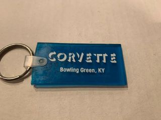 1983 Corvette Assembly Plant Bowling Green Ky Key Chain Vintage