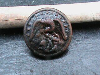 Two Piece Marine Civil War Coat Button Dug From A Confederate Camp In S.  C.