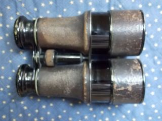 Civil War Paris Made Binoculars Signal Corps.  Us Signal Service Leather Case