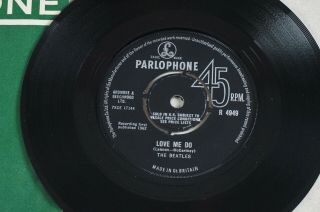 Beatles Love Me Do (parlophone R4949 Uk 7 ") 1964 Press.  Ringo On Drums.  Rare