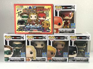 Funko Pop Big Bang Theory Limited Edition All 5 Characters Xxl Tee