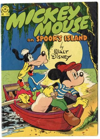 Mickey Mouse Four Color 170 Vg/fn 5.  0 White Pages Disney Dell 1947 No Resv