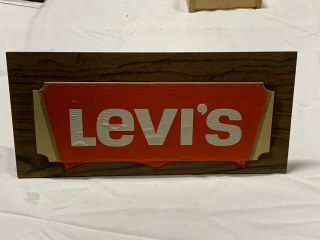 Vintage Levi’s Signs For Store